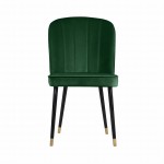 Nowoczesne Proste Krzesło MATYLDA w butelkowej zieleni