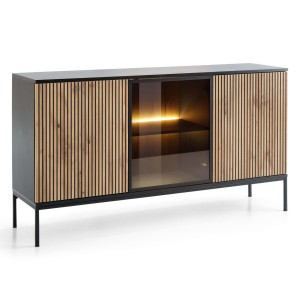 Komoda przeszklona + LED Sento k154