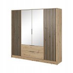 Szafa Nelly 4 drzwiowa z lustrami dąb artisan