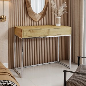 Toaletka konsola dąb wotan chrom stelaż