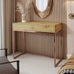 Toaletka konsola dąb wotan miedz stelaż