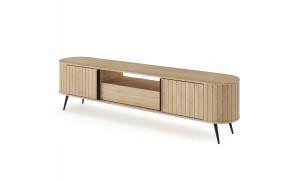 Szafka stolik RTV 196 cm drzwi przesuwne dąb cremona Lovi