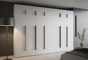 Modułowa Szafa Olek 350 cm metalowe uchwyty