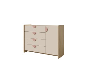 Komoda z Szufladami 123 cm
