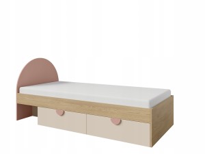 Łóżko pod materac 90 x 200 cm z szufladami cremona Lexi 13
